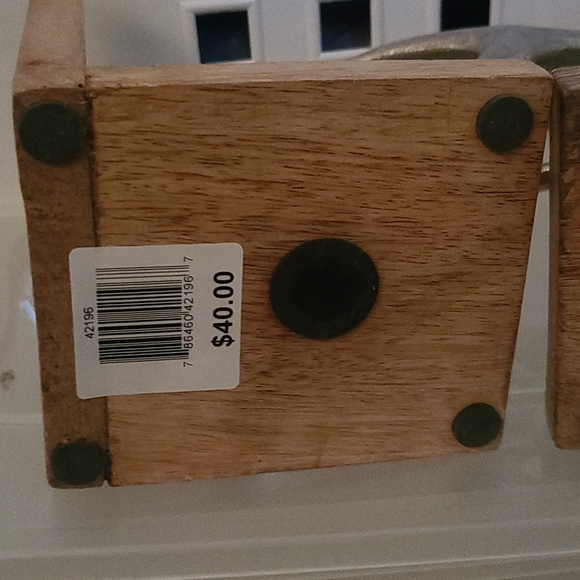 2 Book End in Metal and Wood - Picture 12 of 16